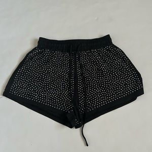 Hot and Delicious Sparkling Studs Black Shorts Size S